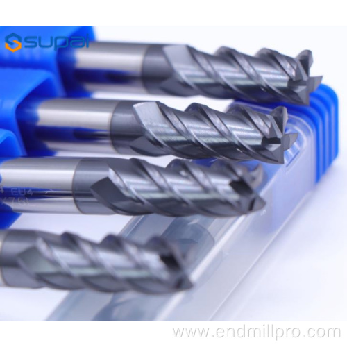 HRC58 Solid Carbide End Mill For Stainless Steel